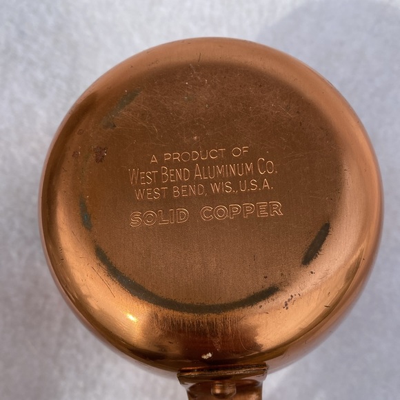 West Bend Solid Copper Mug Vintage - Picture 5 of 8